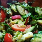 Caldo rovente, pasto nutriente: zucchine, pomodori e grana