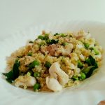 Quinoa con merluzzo e piselli verdi: leggera e gluten-free