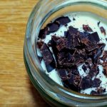 Yogurt, avocado e cioccolato fondente