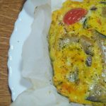 Secondi piatti a base di uova: frittata di funghi cardoncelli al forno, senza formaggio e senza latte!