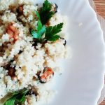 Primi piatti a base di pesce senza burro e senza lattosio: quinoa integrale con cozze!