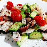 Piatti a base di pesce: insalata di totano, zucchine e pomodorini!