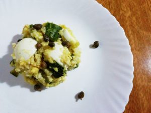 Piatti unici senza glutine: miglio decorticato con zucchine e uova!