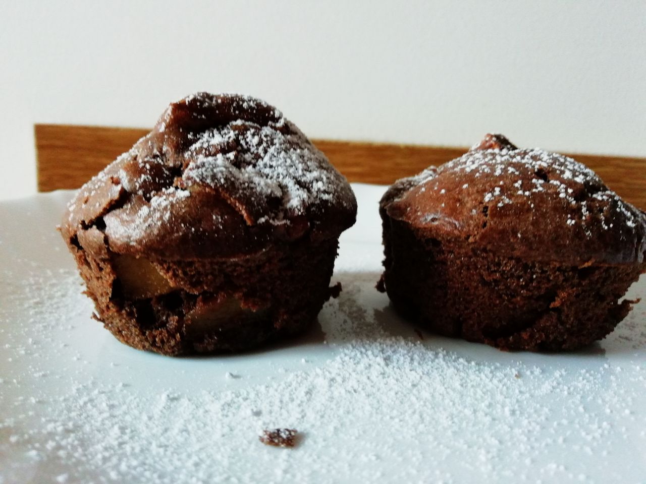 Dolci senza burro e senza latte: muffin mele e cacao!