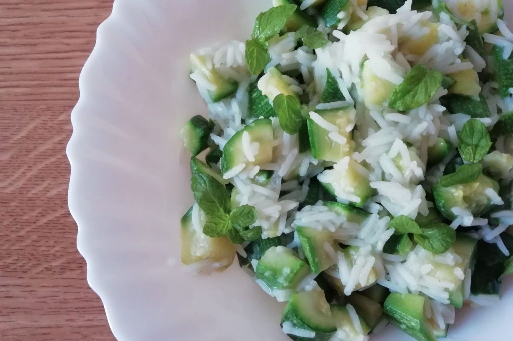 Primi piatti vegetariani: riso basmati alle zucchine!