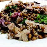 Ricette a base di legumi: insalata tiepida di lenticchie e filetti di tonno!