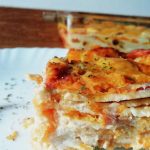 Primi piatti: lasagna fatta in casa con zucca, scamorza, besciamella senza burro e speck!