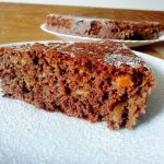 Dolci leggeri e senza burro: torta alla zucca con cacao amaro e cioccolato fondente!
