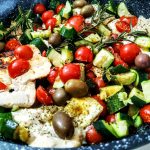 Secondi piatti a base di carne: petto di pollo ruspante in padella con pomodori olive e zucchine!