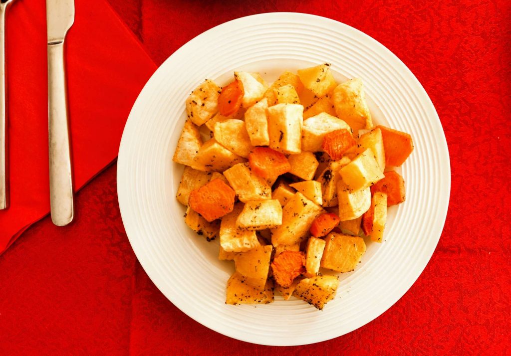 Patate e carote cotte in friggitrice ad aria
