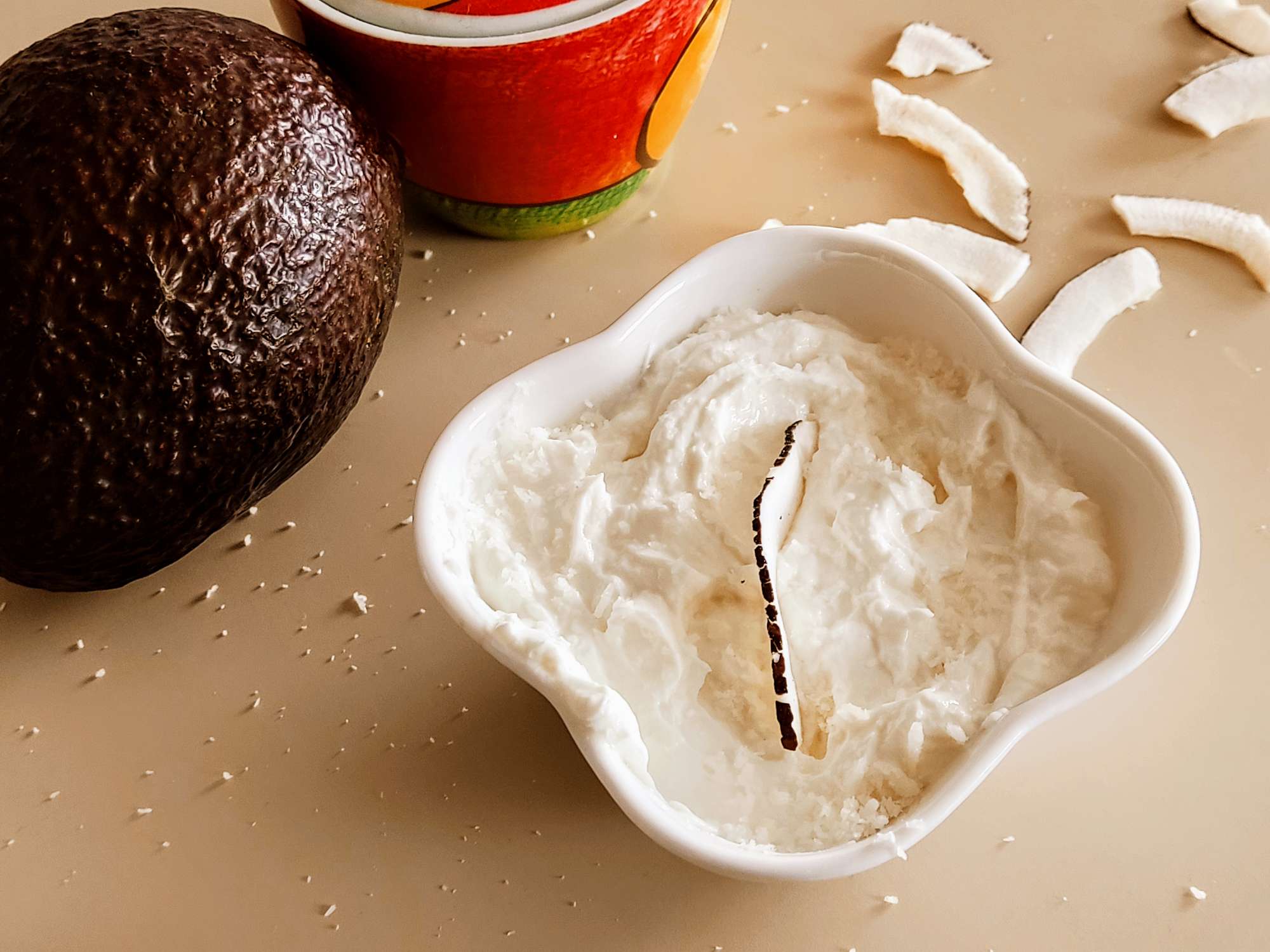 Crema light al cocco con yogurt greco e quark magro