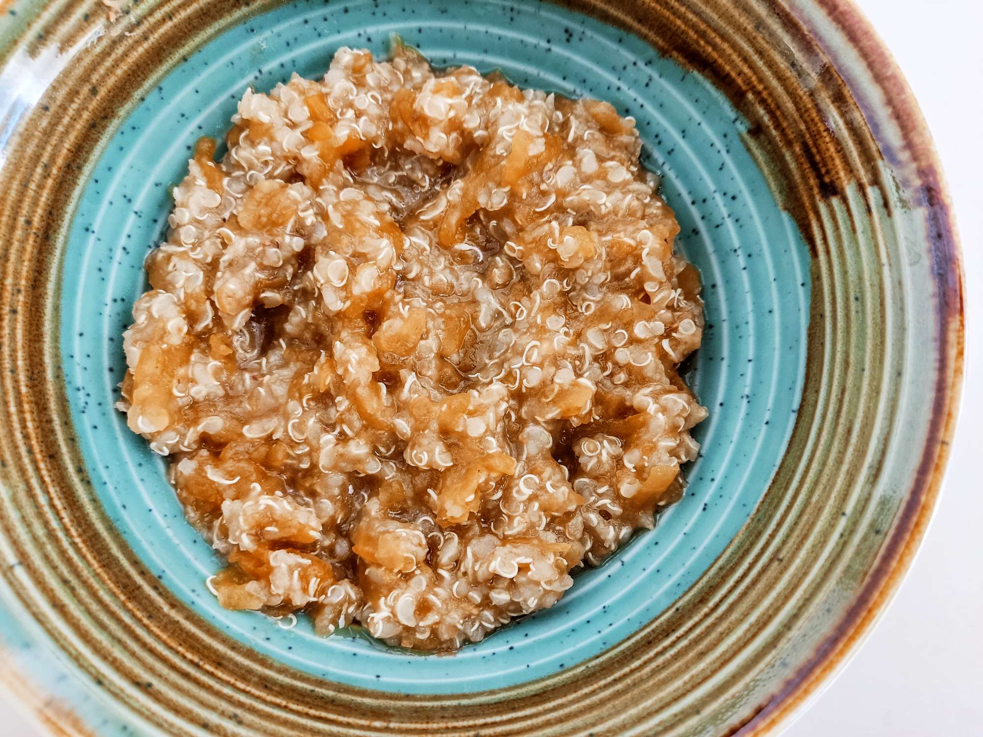 Quinoa con crema di lenticchie e zucca