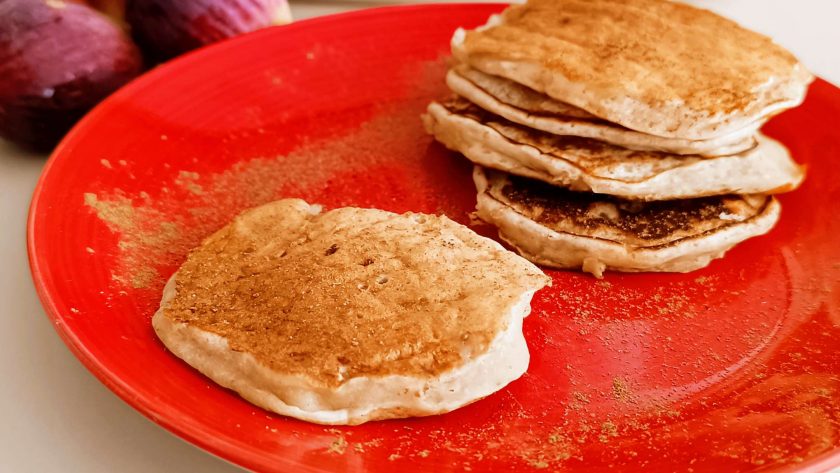 Pancakes vegani ai fichi senza uova e senza latte