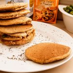 Pancakes Salati con Farina integrale Albumi e Piselli