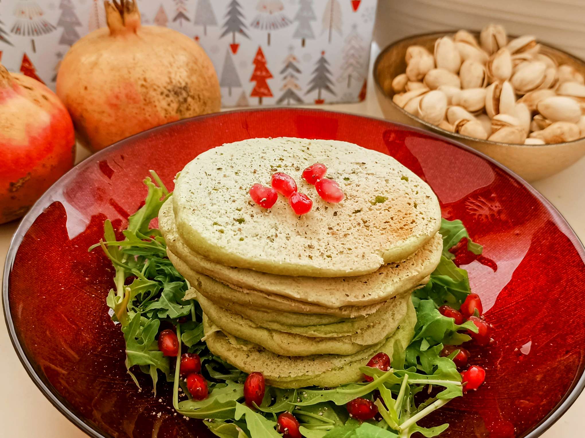 Pancakes Salati Senza Glutine e Senza Uova di Farina di Piselli